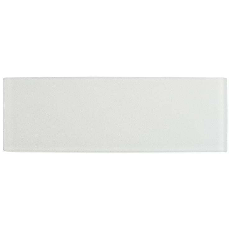 Loft Super White Frosted 4" X 12" Glass