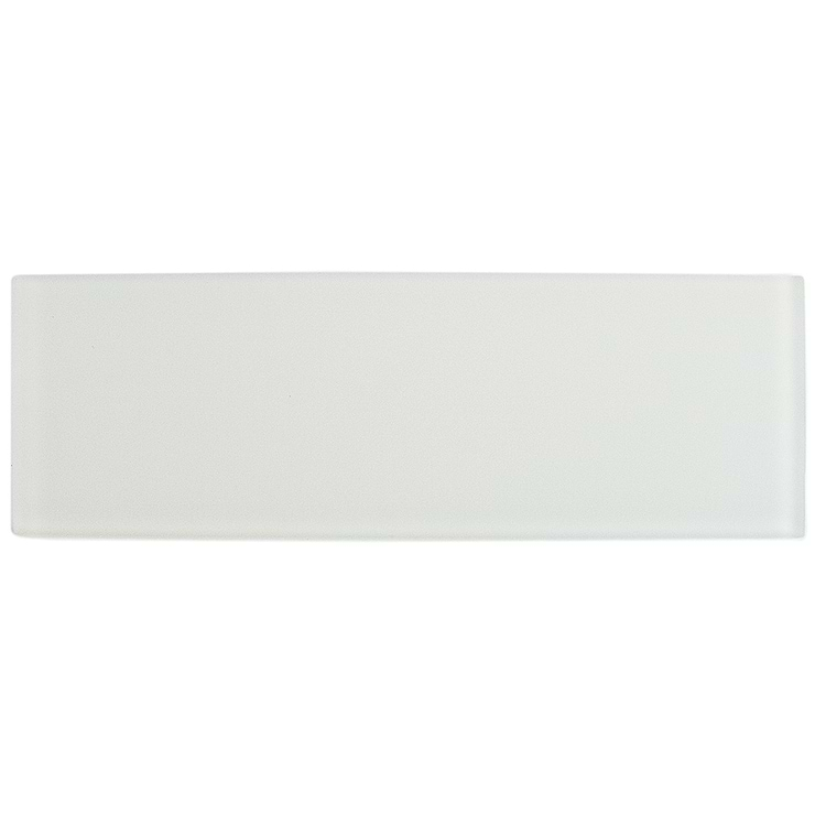 Loft Super White Frosted 4" X 12" Glass