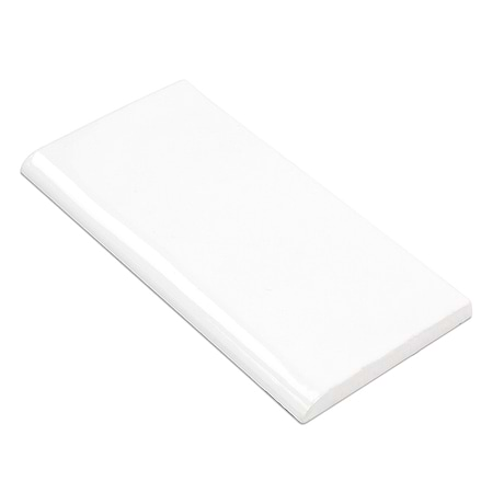 Lancaster Bianco 3x6 Ceramic Bullnose