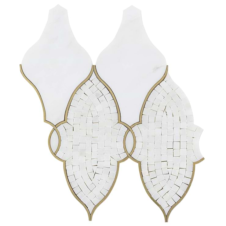 Duchess Lena Marble & Brass Tile