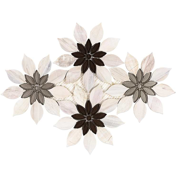 Wildflower Pale Oak Marble Tile