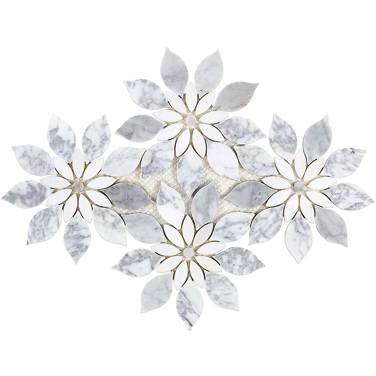 Wildflower Winds Breath Marble Tile 