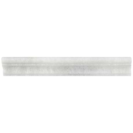 Biarritz White 2x12 Polished Marble Cornice Molding