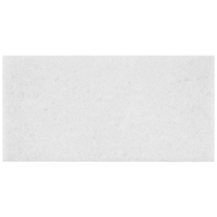 Snow White 6x12 Honed Marble Tile