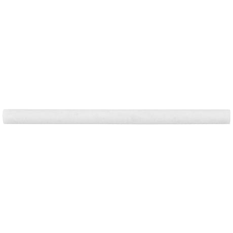 Snow White 1x12 Polished Marble Pencil Molding