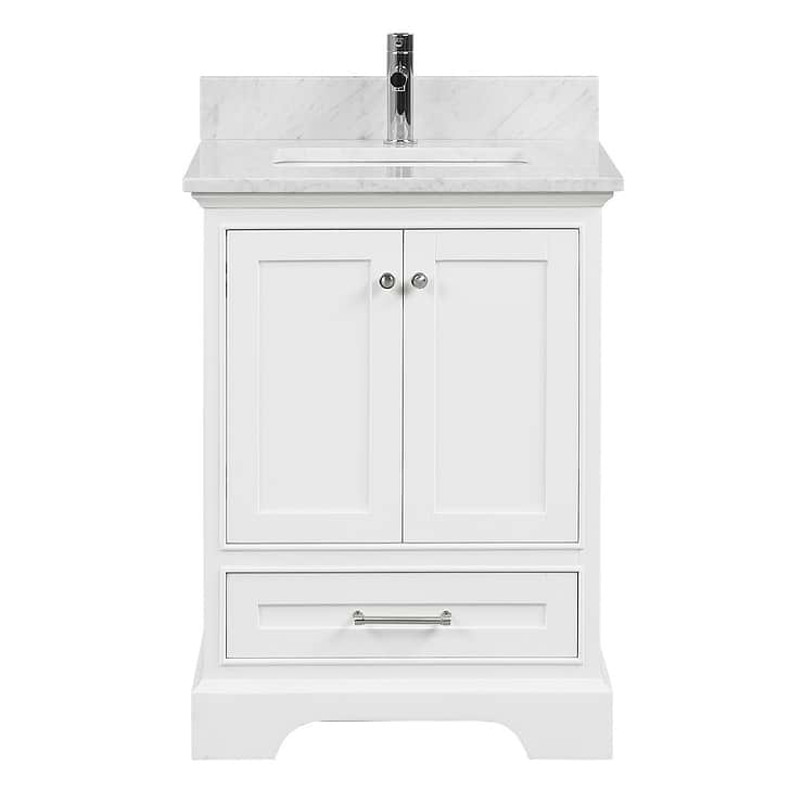 Glendale 24'' White Vanity And Marble Counter