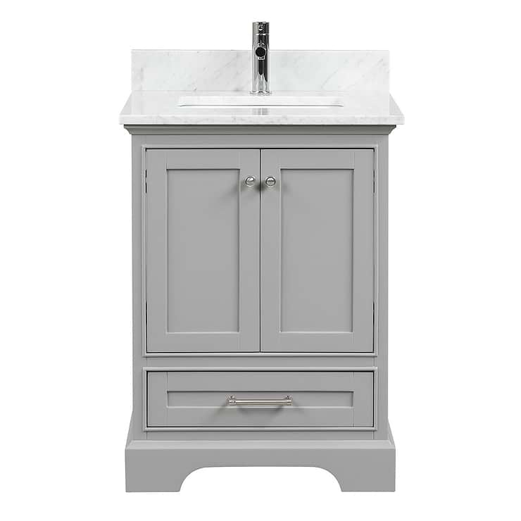 Glendale 24'' Gray Vanity And Marble Counter