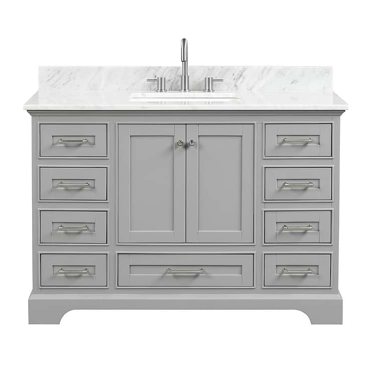 Glendale 48'' Gray Vanity And Marble Counter