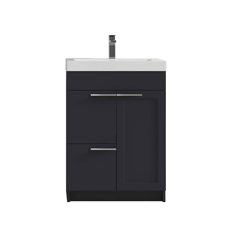 Mona Charcoal Gray 24'' Vanity with Acrylic Counter