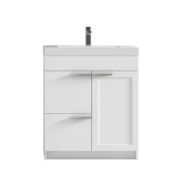 Mona 30" White Vanity And Counter