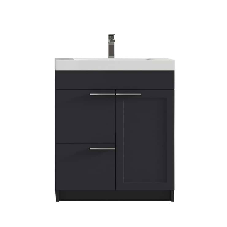 Mona 30" Charcoal Gray Vanity And Counter