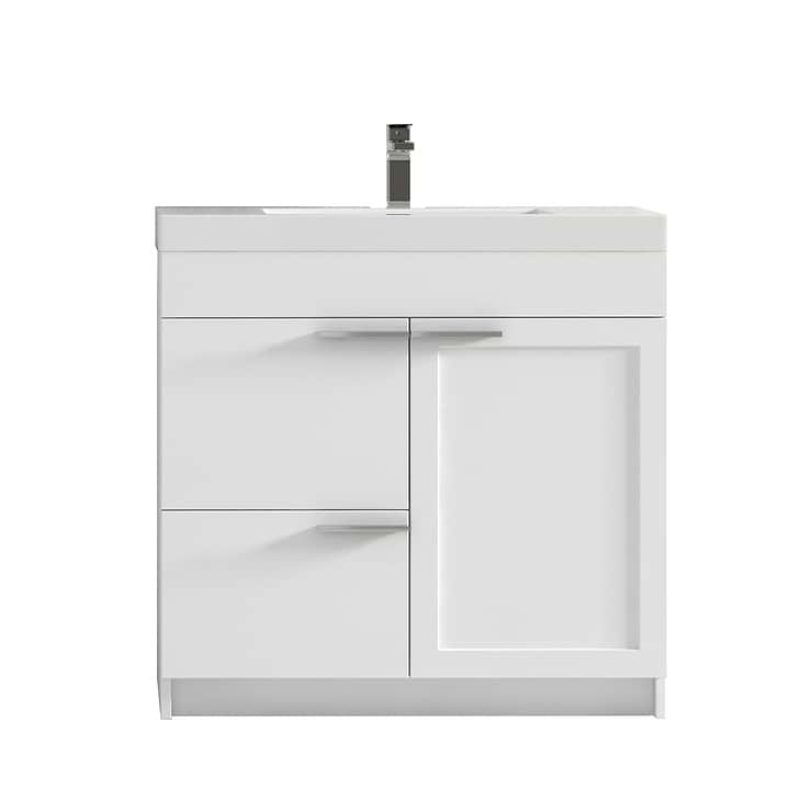 Mona 36" White Vanity And Counter