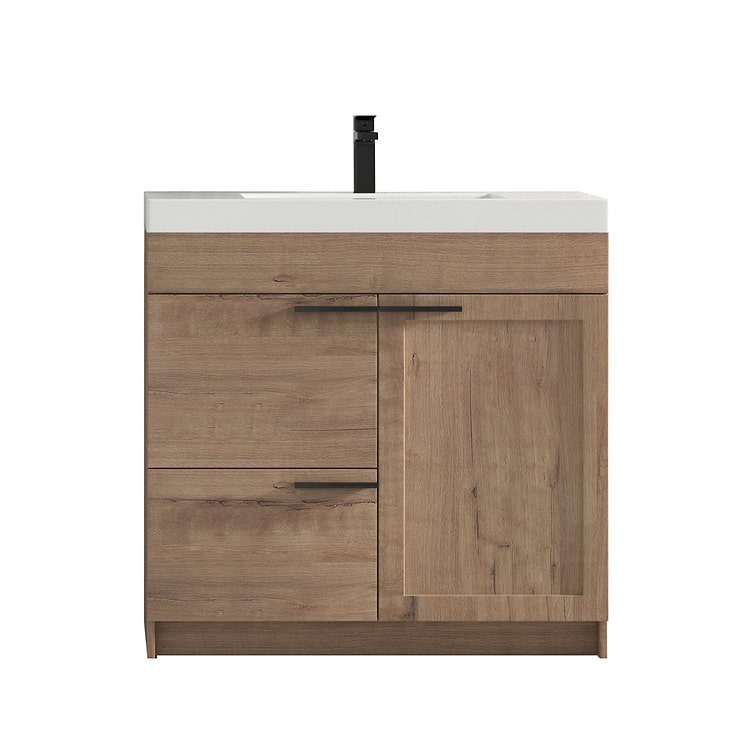 Mona 36" Classic Oak Vanity And Counter