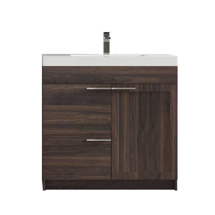 Mona 36" Cali Walnut Vanity And Counter