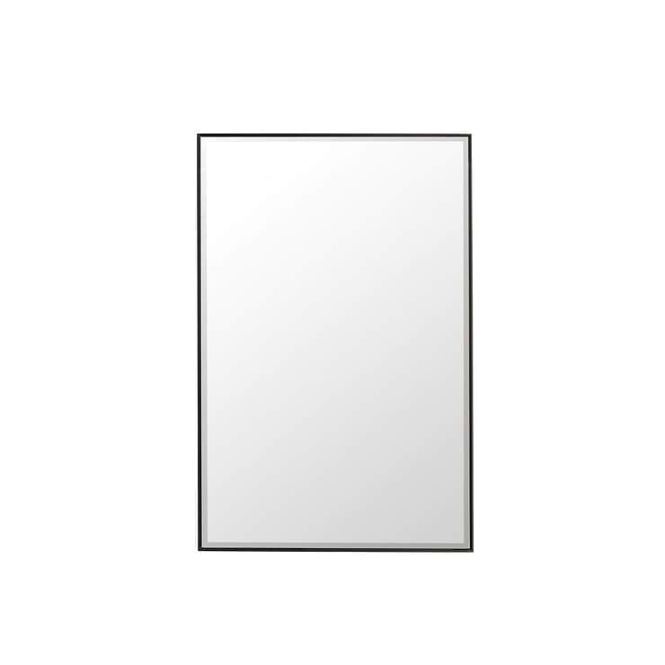 James Martin Vanities Rohe Matte Black 26x40" Rectangle Mirror