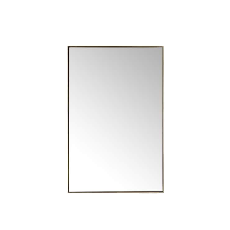 James Martin Vanities Rohe Champagne Brass 26x40" Rectangle Mirror
