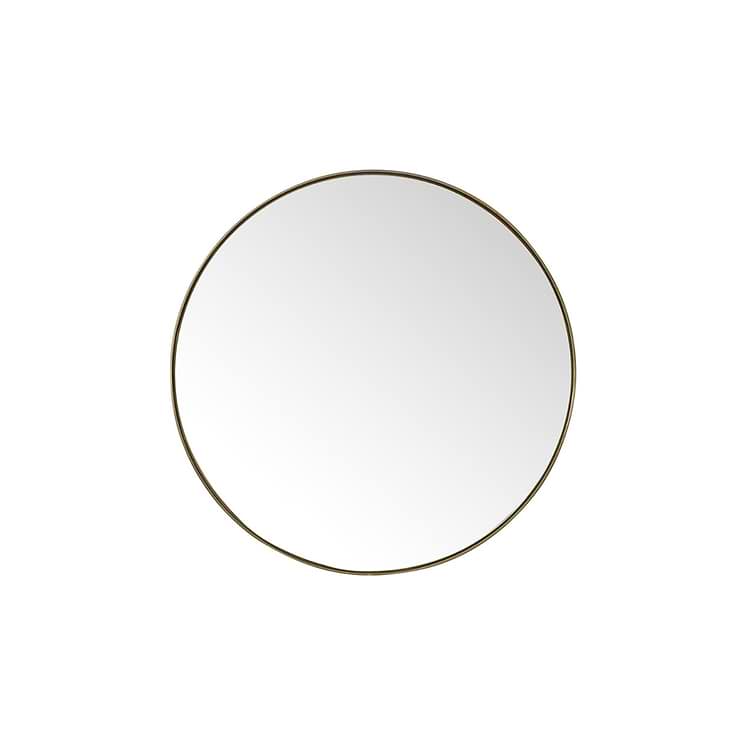 James Martin Vanities Rohe Champagne Brass 30" Round Mirror
