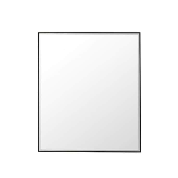 James Martin Vanities Rohe Matte Black 36x42" Rectangle Mirror
