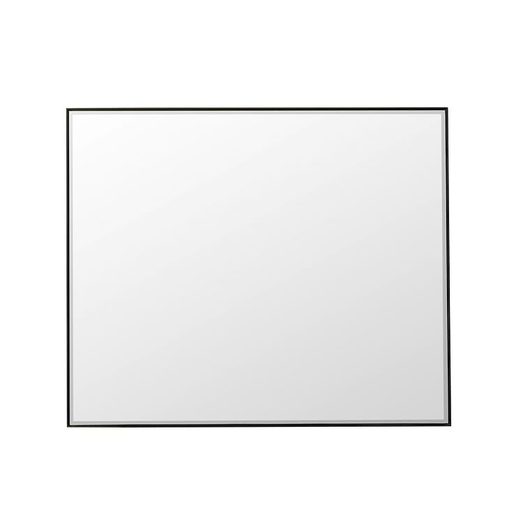 James Martin Vanities Rohe Matte Black 48x40" Rectangle Mirror