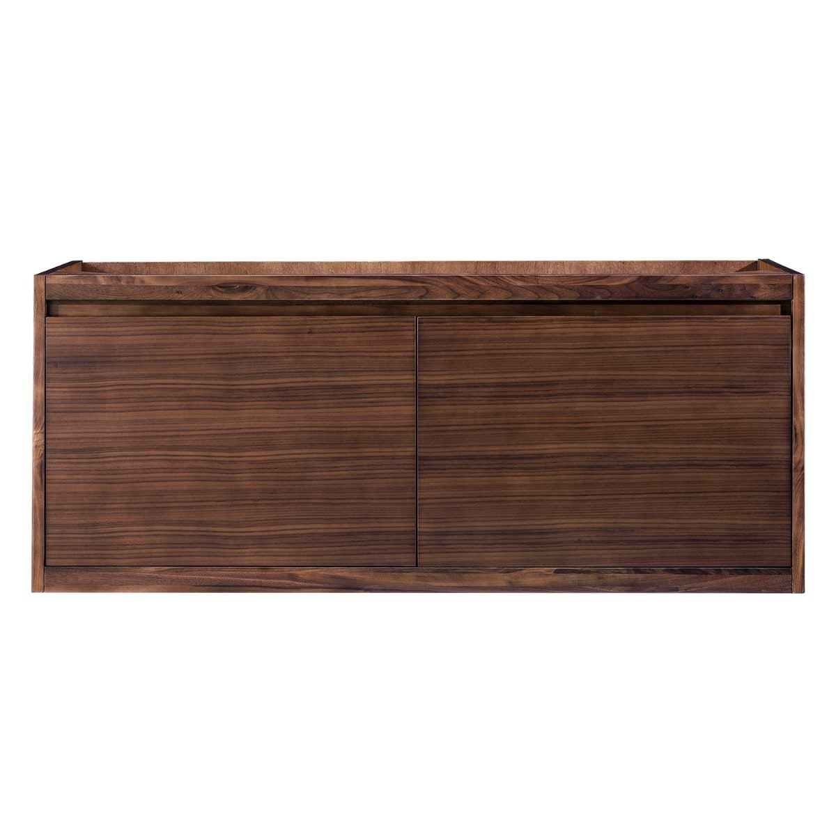 James Martin Vanities Mantova Mid-Century Walnut 48" Floating Vanity without Top