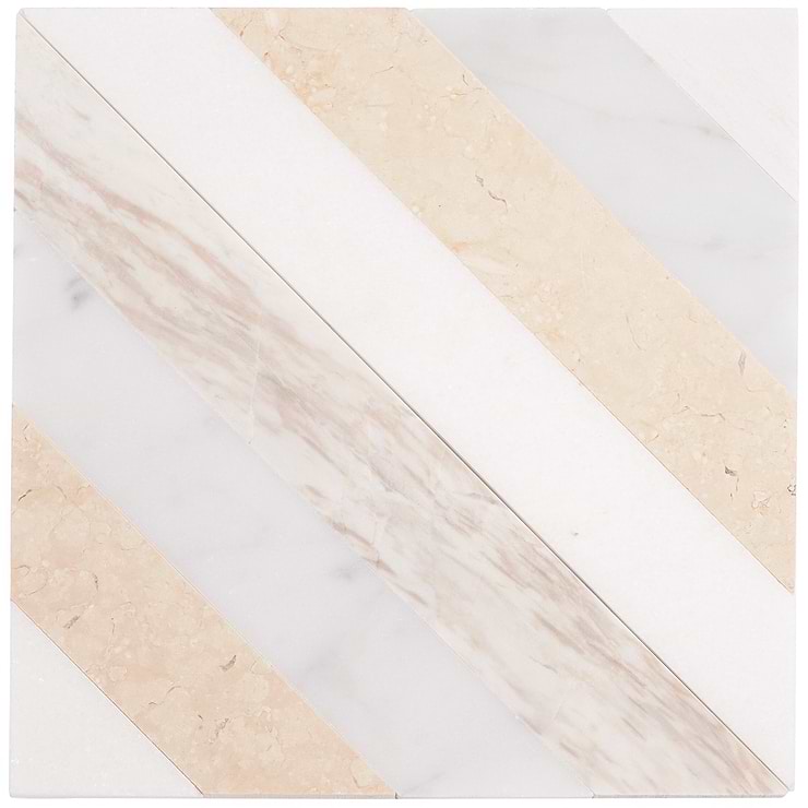 Bowery Lafenice 8x8 Polished Marble Mosaic Tile
