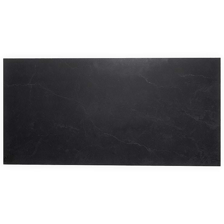 Nero Marquina 12x24 Honed Marble Tile