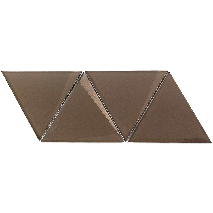 Remington Bronze Beveled Triangles Glass Mosaic Tile