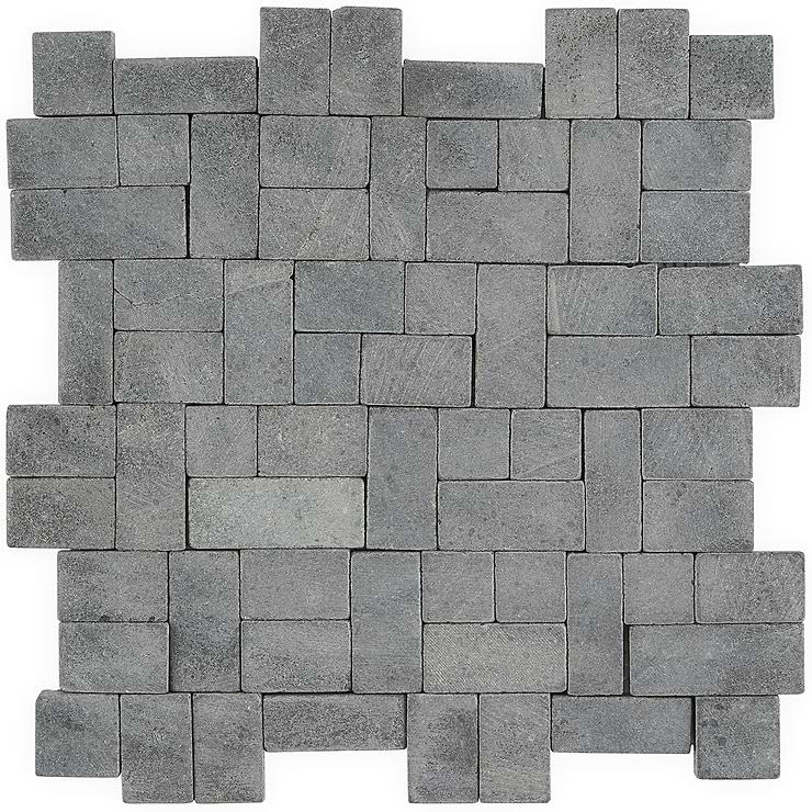 Nature Lava Black Antique Pebble Mosaic