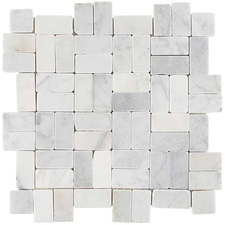 Nature Antique Carrara Marble Honed Mosaic Tile