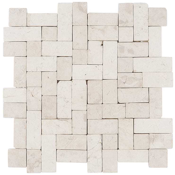 Nature White Antique Pebble Mosaic