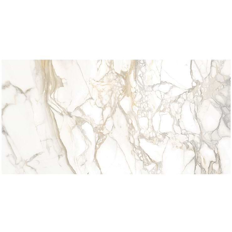 TileBarXL Marmi Slim Bernini Oro 30" x 60" Polished Porcelain Slab