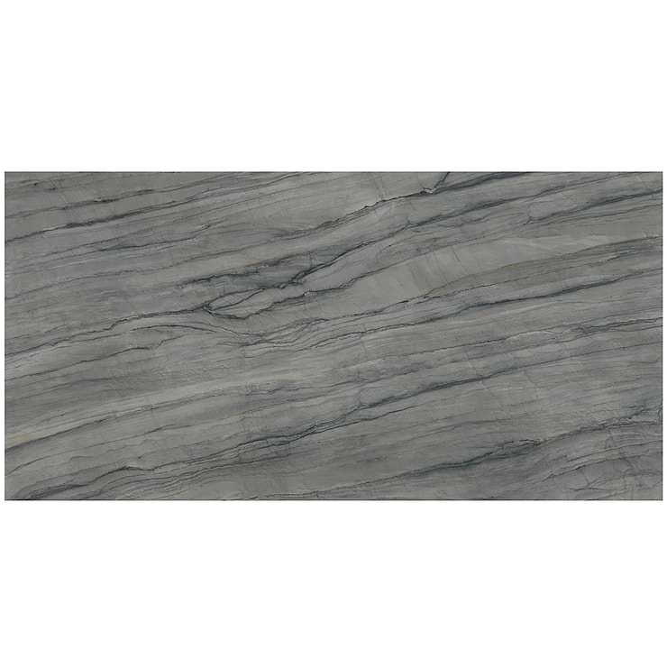 TileBarXL Marmi Slim Platinum Grey 60" x 120" Polished Porcelain Slab
