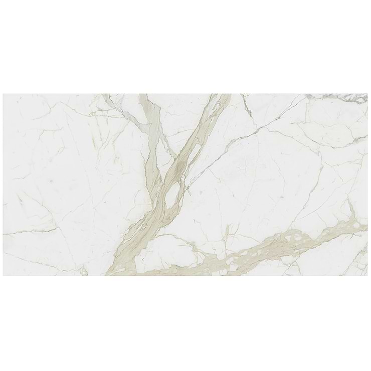 TileBarXL Marmi Slim White Calacatta 60x120 Polished Porcelain Slab