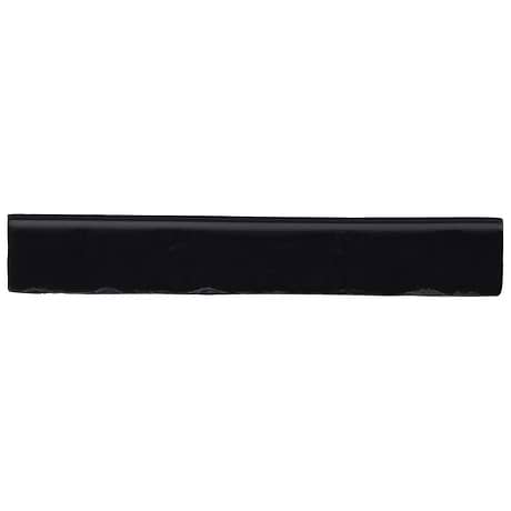 Wabi Sabi Coal Black 1.5x9 Matte Ceramic Bullnose