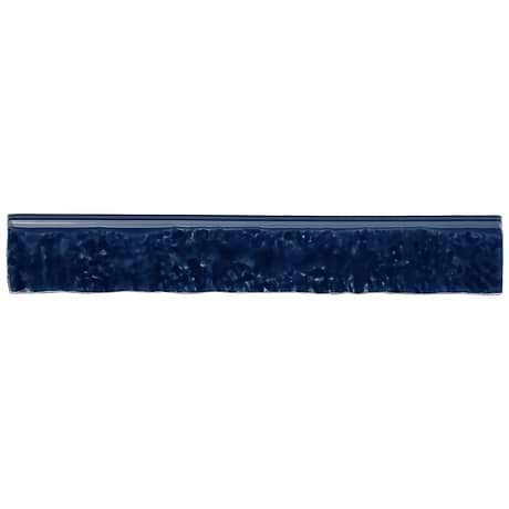 Wabi Sabi Marine Blue 1.5x9 Glossy Ceramic Bullnose