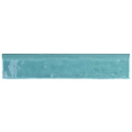 Seaport Aquamarine 2x10 Polished Ceramic Bullnose