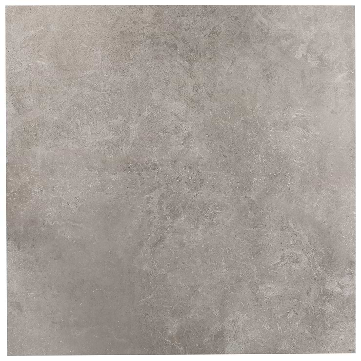 Saint Remy Grigio Gray 36x36 Limestone Look Semi-Polished Porcelain Tile