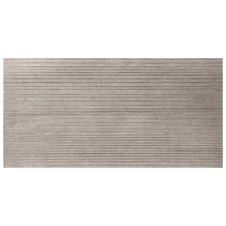 Saint Remy Deco Grigio Gray 24x48 Limestone Look Semi-Polished Porcelain Tile