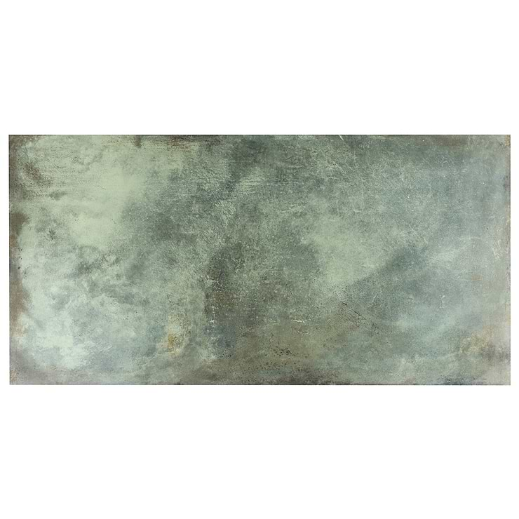 Angela Harris Flatiron Aquamarine 24x48 Semi-Polished Porcelain Tile