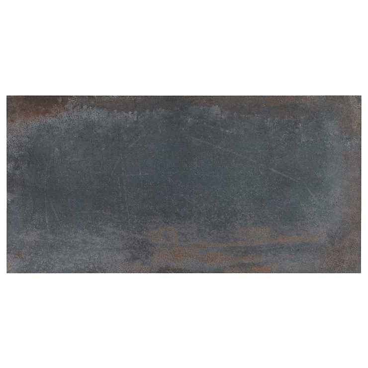 Angela Harris Flatiron Black 12x24 Semi-Polished Porcelain Tile