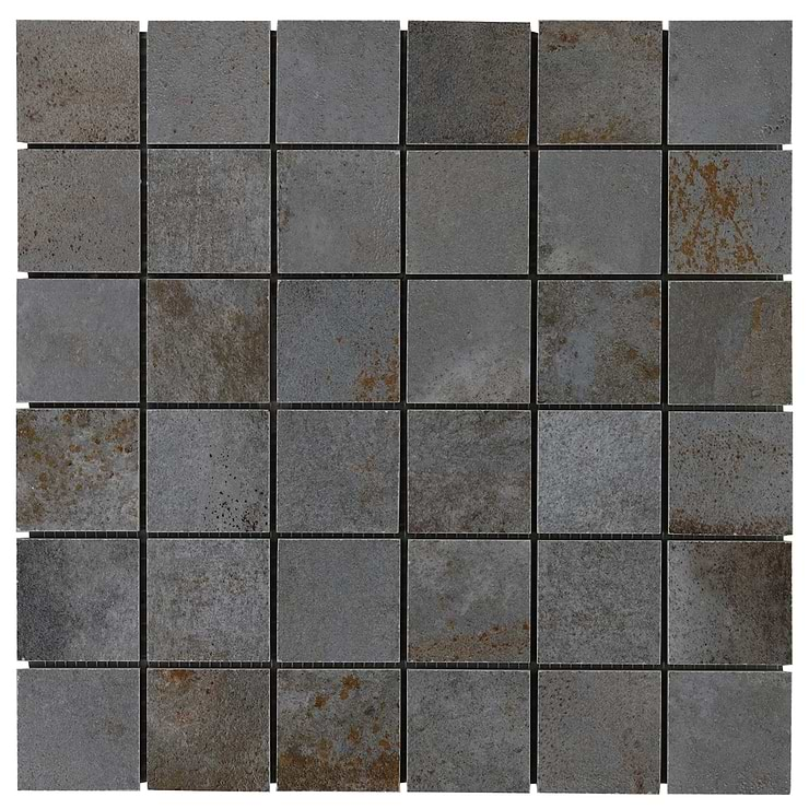 Angela Harris Flatiron Graphite 2x2 Matte Porcelain Mosaic