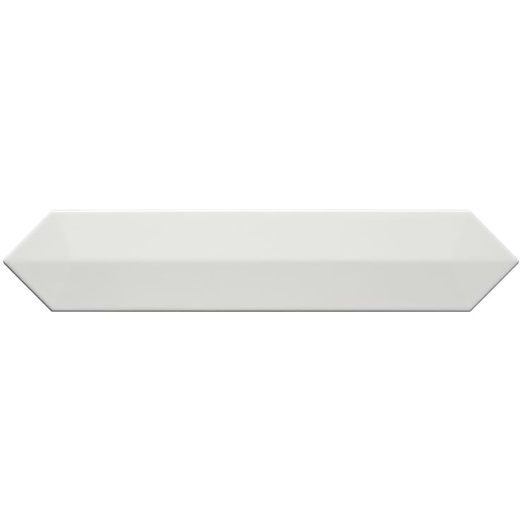 Kent White 3x12 Contour 3D Picket Polished Ceramic Wall Tile