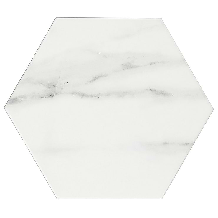 Amalfi Statuario 6” Hexagon Polished Porcelain Tile