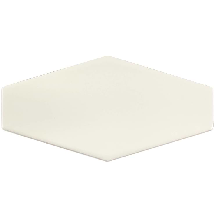 Manchester Hexagon Vanilla 4x8 Polished Ceramic Tile