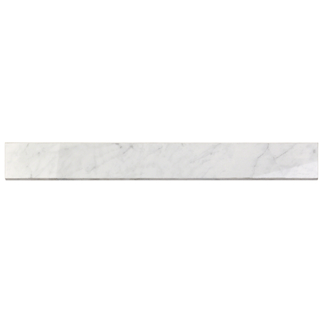 Marble Tech Bianco Gioia 3x24 Polished Porcelain Bullnose