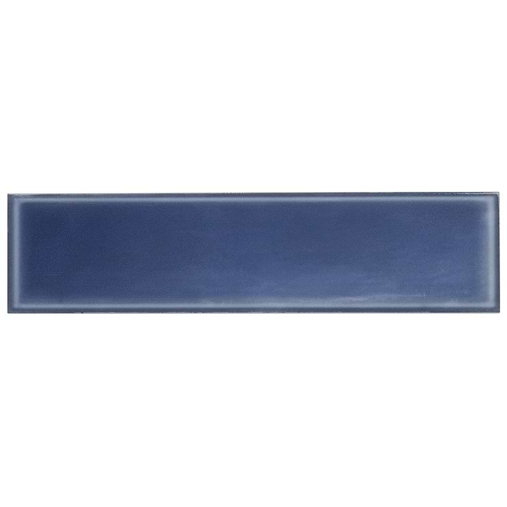 Stacy Garcia ArtBlock Denim Blue 4x16 Glossy Porcelain Tile