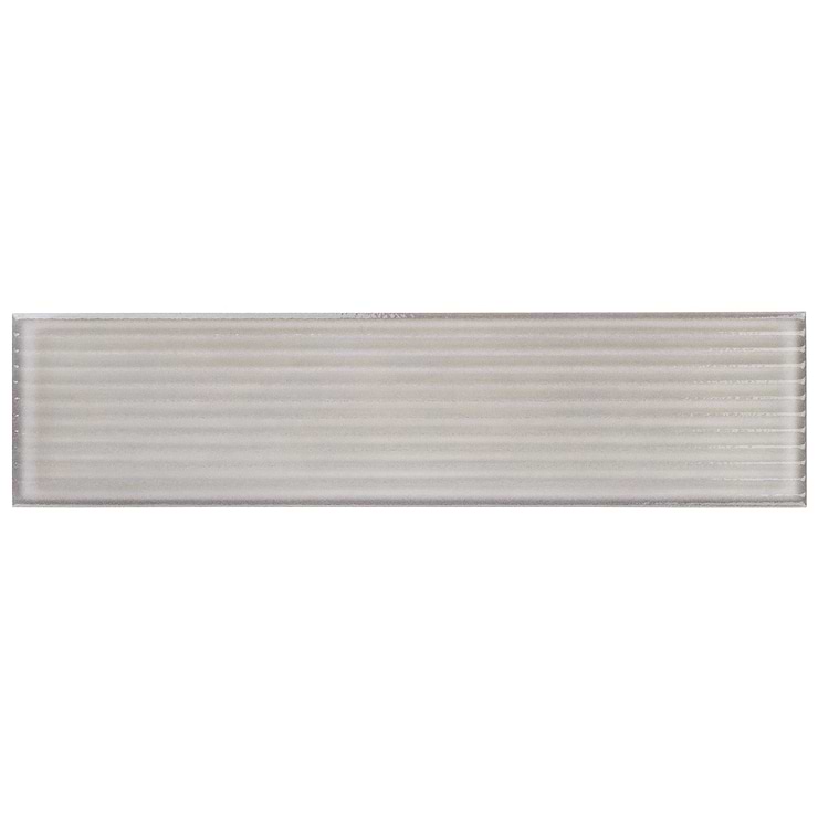 Stacy Garcia ArtBlock Grigio Gray 4x16 Fluted Glossy Porcelain Tile