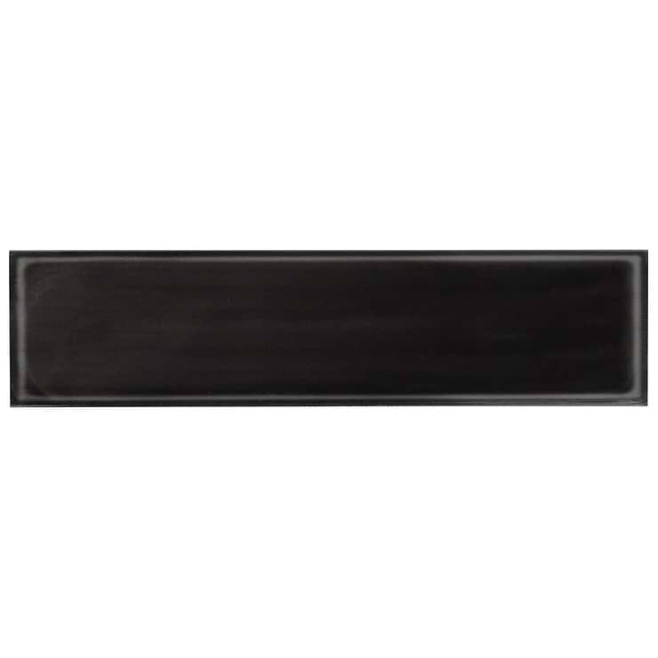 Stacy Garcia ArtBlock Nero Black 4x16 Glossy Porcelain Tile