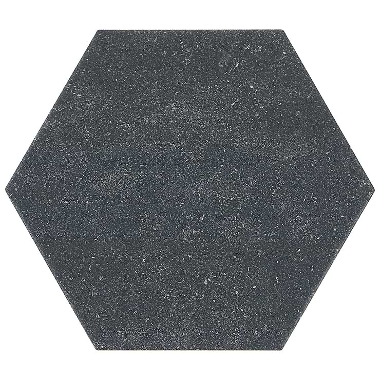 Texstone Antracita Dark Gray 9" Matte Porcelain Hexagon Tile