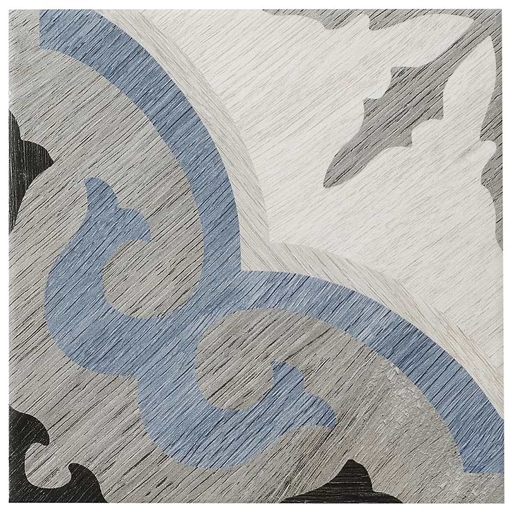 Delancey Briar Blue 8x8 Matte Porcelain Tile